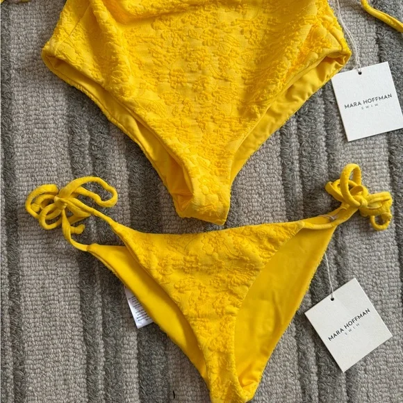 Mara Hoffman Yellow Bikini Set - Picture 2 of 6